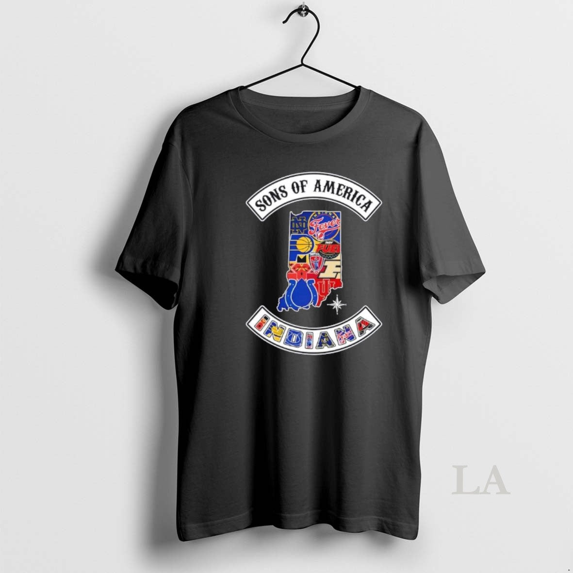 Original Son Of America Indiana Map Sports Logos Combine T-Shirts, Hoodie, Sweatshirt | ZylaModa.com