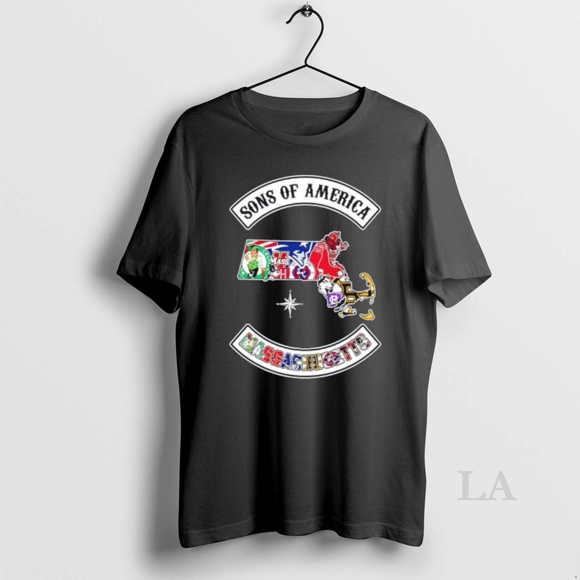 Original Son Of America Massachusetts Map Sports Logos Combine T-Shirts, Hoodie, Sweatshirt | ZylaModa.com