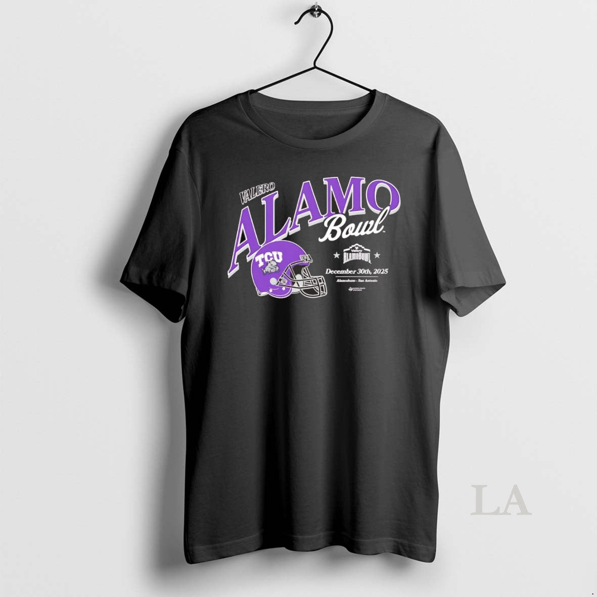 Original Tcu Horned Frogs 2025 Valero Alamo Bowl Helmet Chriast T-Shirts, Hoodie, Sweatshirt | ZylaModa.com
