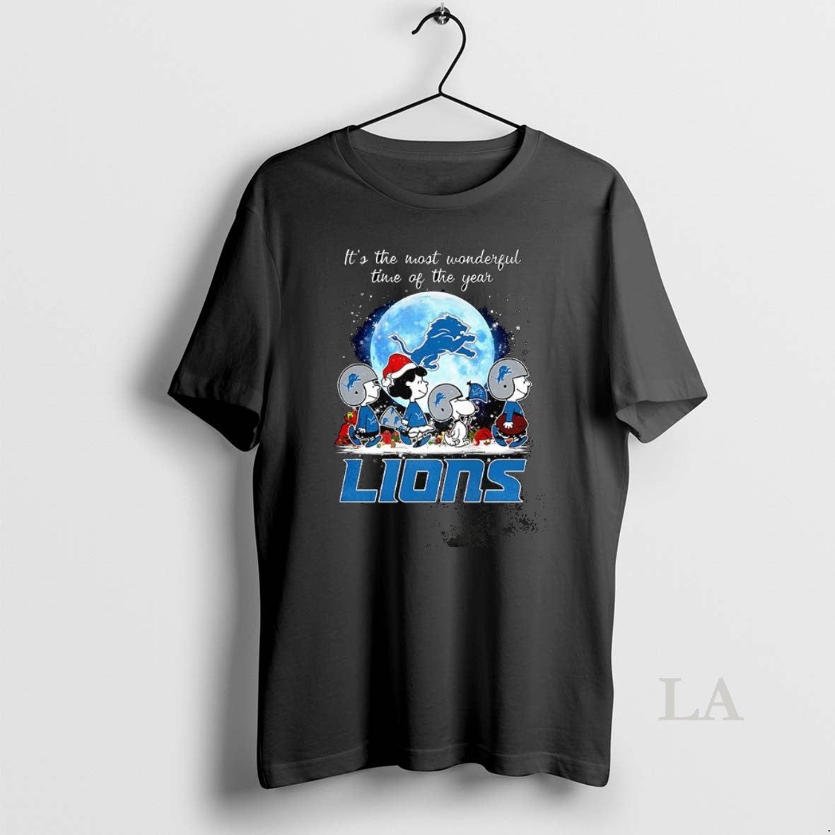 Original The Peanuts Detroit Lions Its The Most Wonderful Time Of The Year Merry Christmas T-Shirts, Hoodie, Sweatshirt