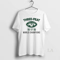 Original Three Peat New York Jets World Champions T-Shirts, Hoodie, Sweatshirt | ZylaModa.com