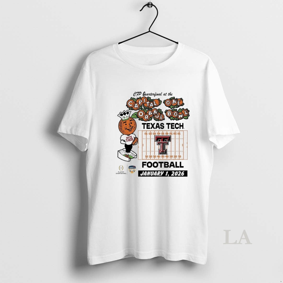 Original Texas Tech Red Raiders 2026 College Football Playoff Quarterfinal At The Capital One Orange T-Shirts, Hoodie,...