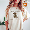 Outside I'm Hootin But Inside I Be Hollerin T-Shirt, Funny Meme Shirt, Raccoon Cowboy Tshirt, Funny Animal Shirt, Western...