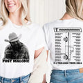 P0sty Tour 2024 Both Sides Tee, Country Music Singer, Concert Outfit, Tour Merch, Unisex Short Sleeve Tee Shirt, Casual...