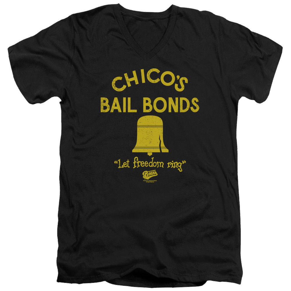 Bad News Bears Chicos Bail Bonds - Men's V-Neck T-Shirt Hoodie, Sweatshirt | ZylaModa.com