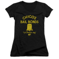 Bad News Bears Chicos Bail Bonds - Juniors V-Neck T-Shirt Hoodie, Sweatshirt | ZylaModa.com