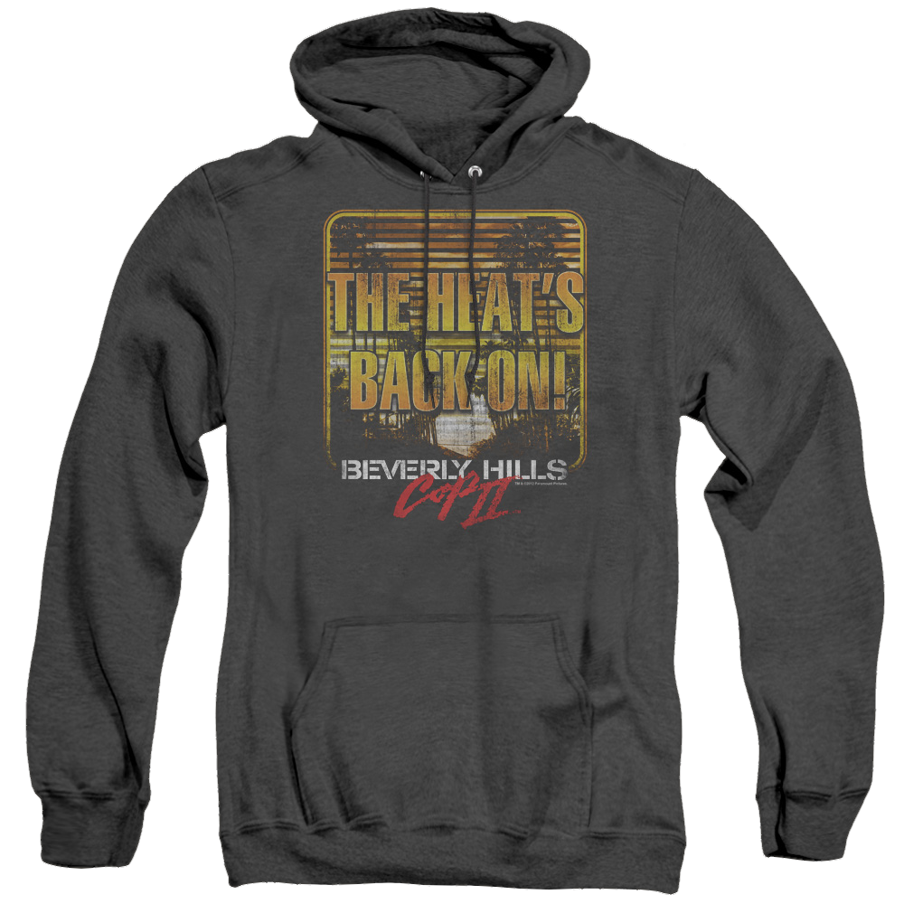 Beverly Hills Cop The Heats Back On - Heather Pullover Hoodie T-Shirts, Sweatshirt | ZylaModa.com