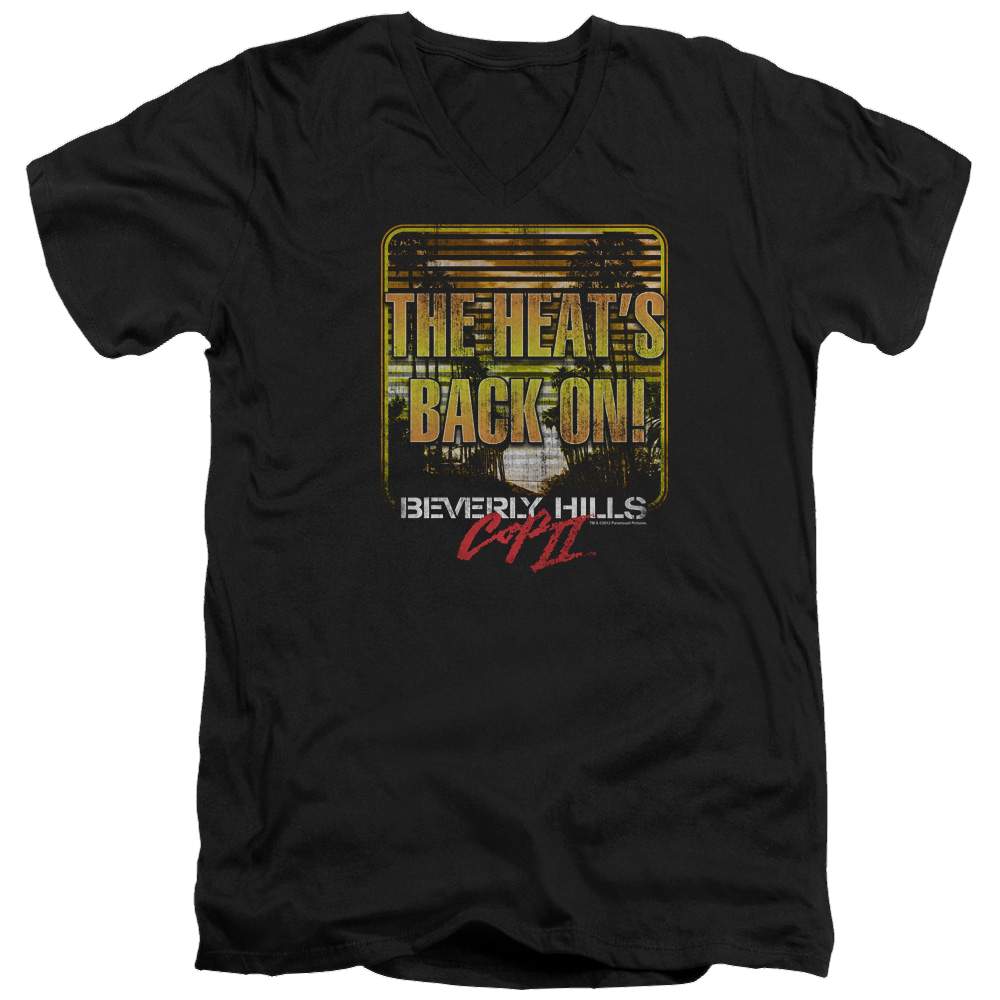 Beverly Hills Cop The Heats Back On - Men's V-Neck T-Shirt Hoodie, Sweatshirt | ZylaModa.com