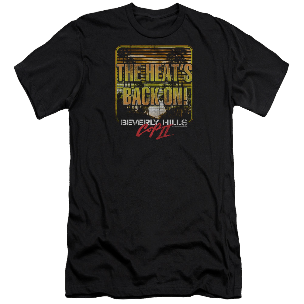 Beverly Hills Cop The Heats Back On - Men's Premium Slim Fit T-Shirt Hoodie, Sweatshirt | ZylaModa.com