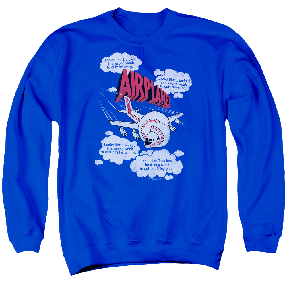 Airplane Picked The Wrong Day - Men's Crewneck Sweatshirt T-Shirts, Hoodie | ZylaModa.com