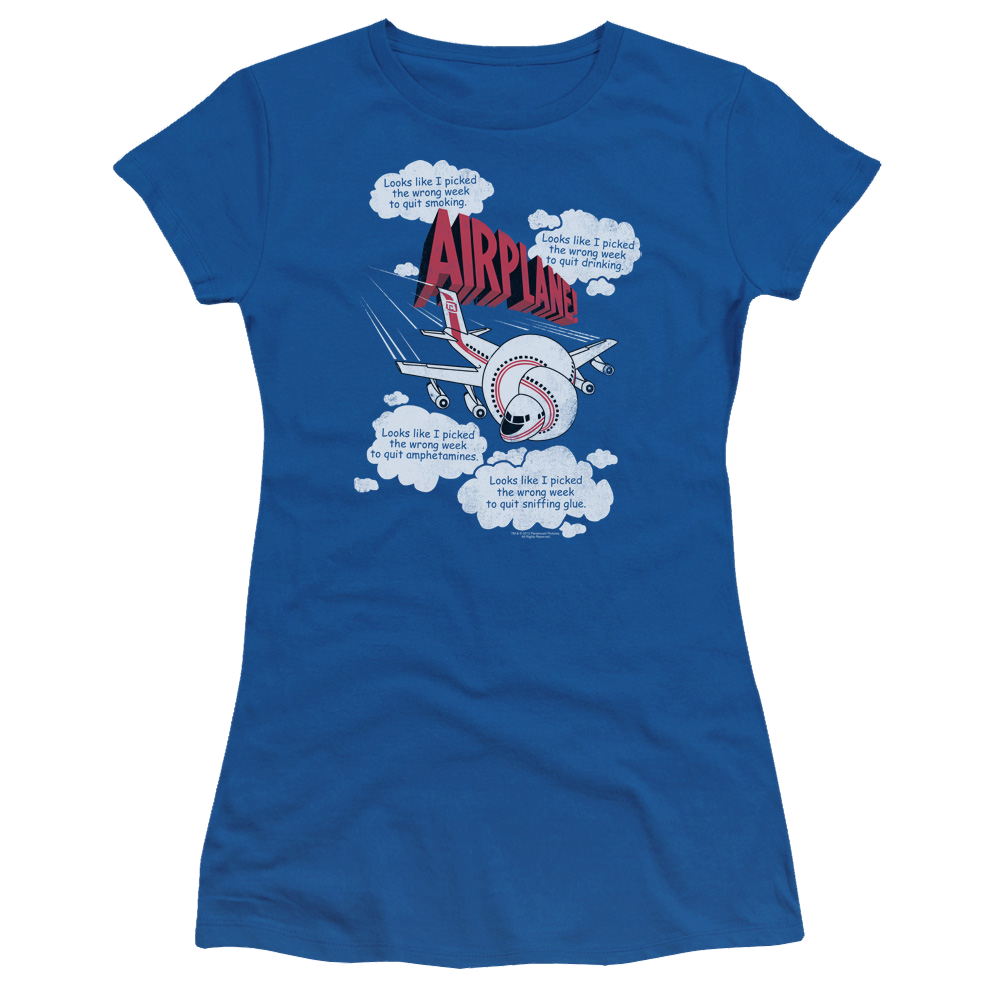 Airplane Picked The Wrong Day - Juniors T-Shirt Hoodie, Sweatshirt | ZylaModa.com