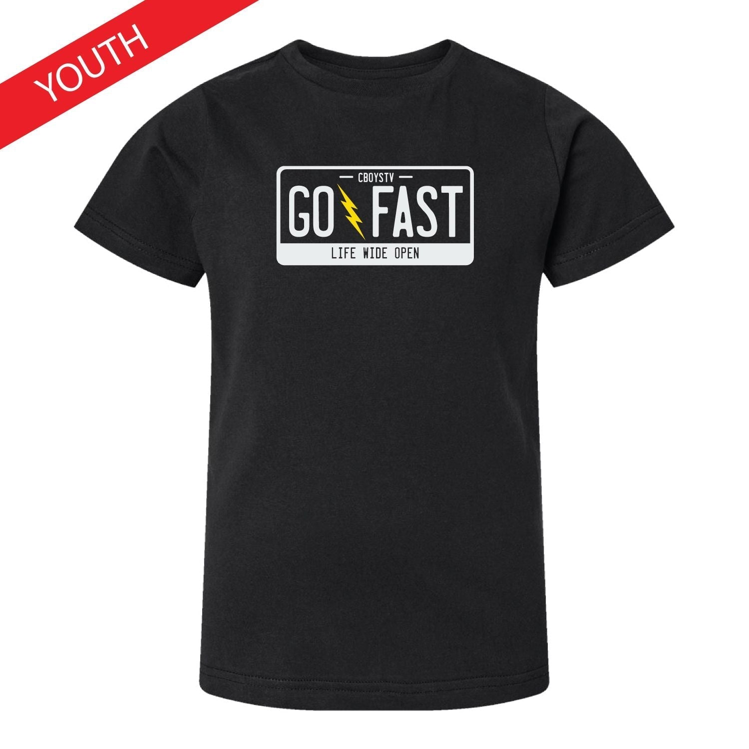 Youth Go Fast Tee Hoodie, Sweatshirt | ZylaModa.com (Image 1)