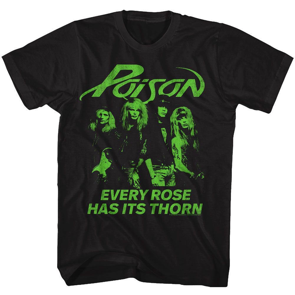 Poison Every Rose Has Its Thorn Band Shot T-shirt Hoodie, Sweatshirt | ZylaModa.com