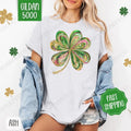 Painted Clover Shirt Gildan, St Patrick's Day Women's Tee, Cute Women's Tshirt Plus Sizes Hoodie, Sweatshirt | ZylaModa.com