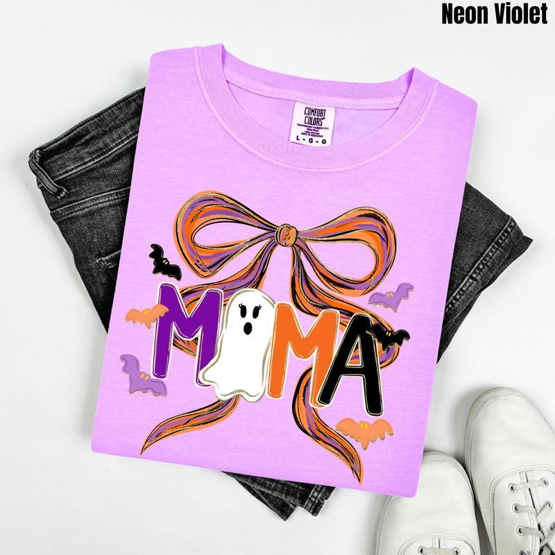 Painted Halloween Mama Comfort Colors T-Shirt 'NLB' Hoodie, Sweatshirt | ZylaModa.com
