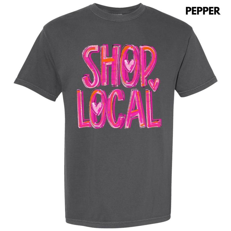 Painted Shop Local Comfort Colors T-Shirt Hoodie, Sweatshirt | ZylaModa.com