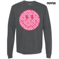 Palm Tree Checker Happy Face Long Sleeve Comfort Colors T-Shirt 'NLB' Hoodie, Sweatshirt | ZylaModa.com