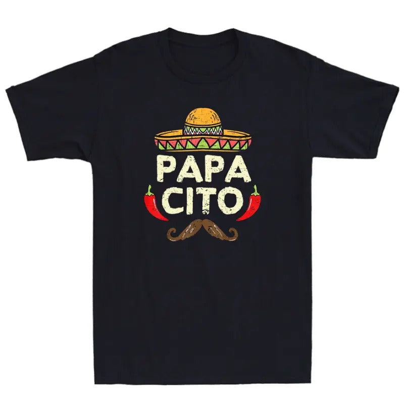 Papacito Cinco De Mayo Dad Fiesta Mexican Funny Father's Day Retro Men's T-Shirt Hoodie, Sweatshirt | ZylaModa.com