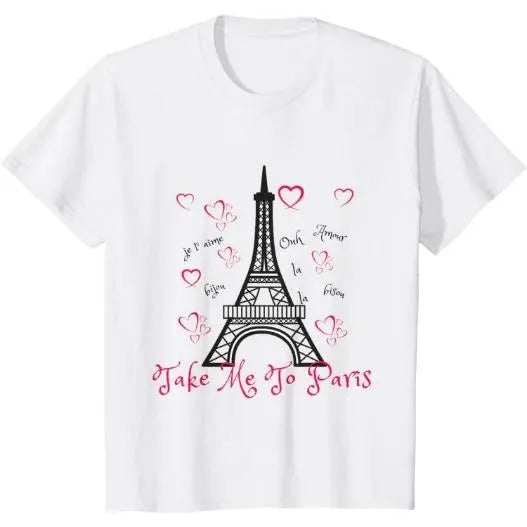 Paris Eiffel Tower T-shirt- "Take me to Paris" T-Shirt Made in USA Hoodie, Sweatshirt | ZylaModa.com