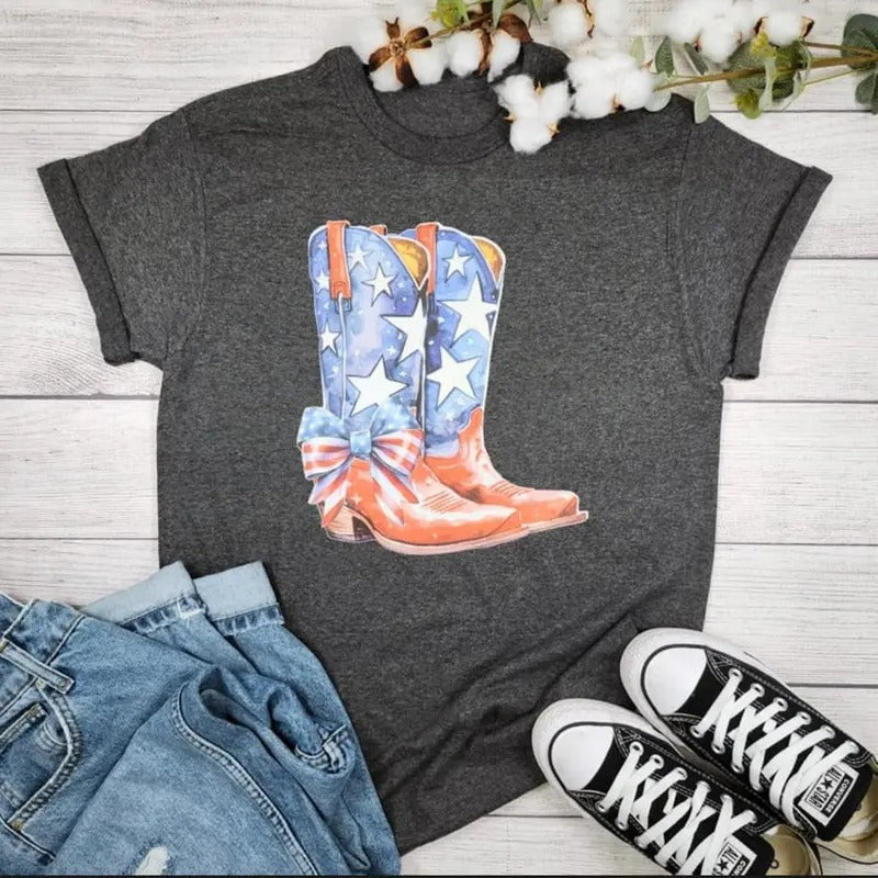 Patriotic Boots Graphic Tee Hoodie, Sweatshirt | ZylaModa.com