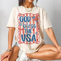 Patriotic Coquette Tshỉt, God Bless The USA Tee, Red White and Blue Shirt, Coquette Shirt, Preppy Patriotic Hoodie,...