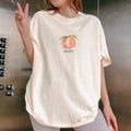 Peach T-Shirt, Vintage Graphic Fruit Shirt, Aesthetic Fruit Shirt, Boho Shirt, Fruit Tee, Peach Graphic T-Shirt, Gift For...