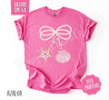 Pearl Shell Bow Gildan Tshirt, Cute Summer Shirt, Girly Beach Tee Hoodie, Sweatshirt | ZylaModa.com