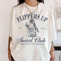 Penguins Flippers Up Social Club Shirt I Stand With The Penguins Funny Penguin Shirt Funny Saying Penguins Tariff Funny...