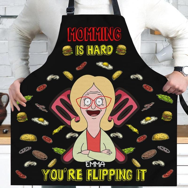 Personalized Gifts For Moms Aprons Momming Is Hard T-Shirts, Hoodie, Sweatshirt | ZylaModa.com