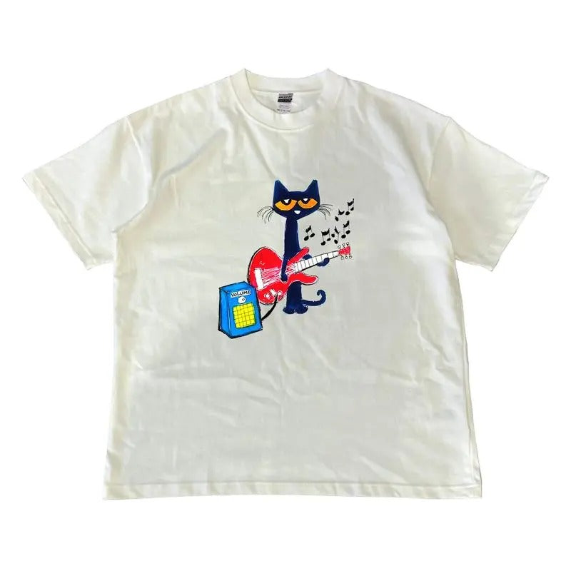 Pete the Cat Playing Guitar Shirt, Graphic Shirt, Unisex Shirt Menswear Top Hoodie, Sweatshirt | ZylaModa.com