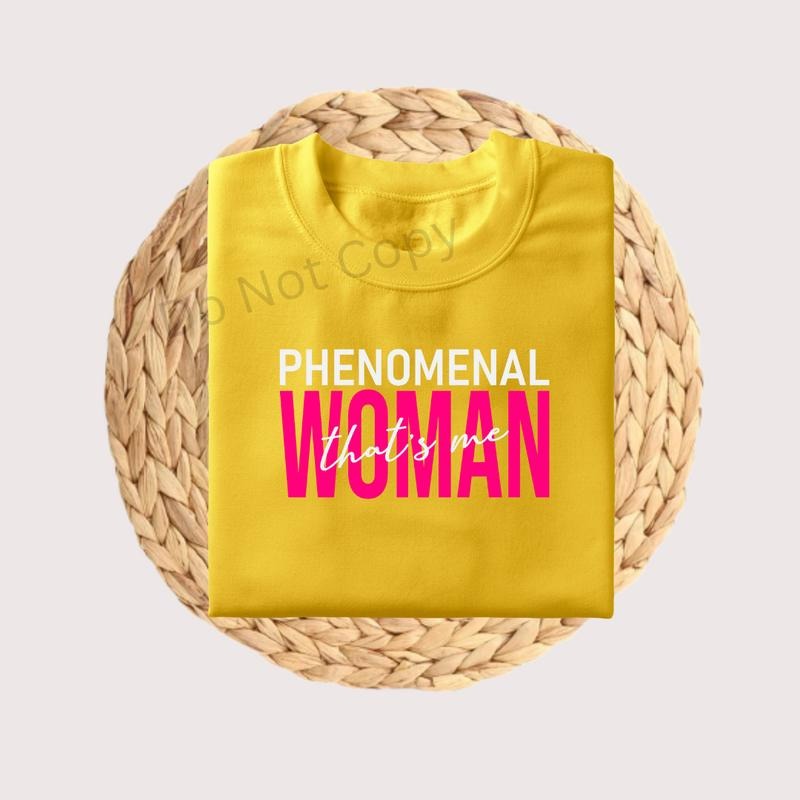 Phenomenal Woman DTF Transfer T-Shirts, Hoodie, Sweatshirt | ZylaModa.com