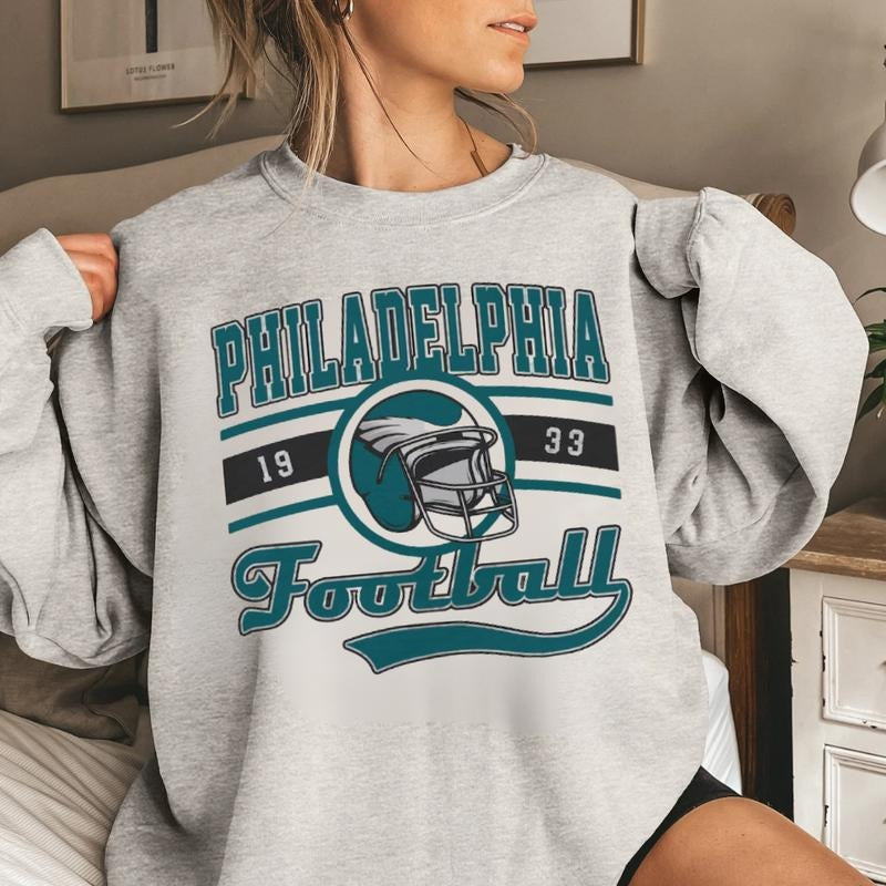 Philadelphia Football Sweatshirt, Vintage Style Philadelphia Football Sweatshirt, Philadelphia Sweatshirt T-Shirts, Hoodie