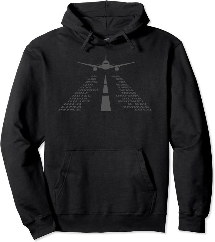 Phonetic Alphabet Shirt | Pilot Airplane Hoodie | Unisex Hooded Sweatshirt | Size S-3XL | ZylaModa.com