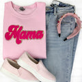 Pink Chenille Mama Patch Sweatshirt T-Shirts, Hoodie | ZylaModa.com