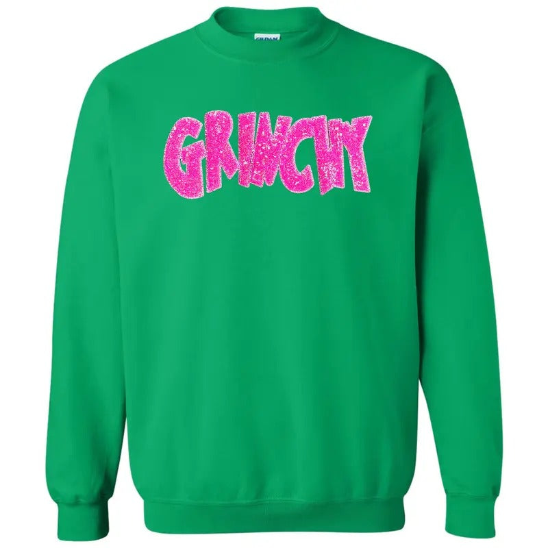 Pink Full Sequin Word Patch Sweatshirt T-Shirts, Hoodie | ZylaModa.com