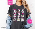 Pink Ghost Reading Shirt Comfort Colors, Book Lover Tshirt, Teacher Halloween Tee Hoodie, Sweatshirt | ZylaModa.com