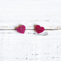 Pink Glitter Heart Stud Earrings T-Shirts, Hoodie, Sweatshirt | ZylaModa.com
