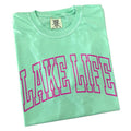 Pink Lake Life Puff Letter Comfort Colors T-Shirt Hoodie, Sweatshirt | ZylaModa.com