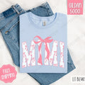 Pink Mimi Bow Shirt Gildan, Women's Tee, Cute Women's Tshirt Plus Sizes Hoodie, Sweatshirt | ZylaModa.com