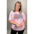 Pink Pattern Mama T-Shirt Cotton Sleeve Hoodie, Sweatshirt | ZylaModa.com