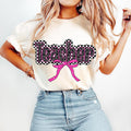 Pink Teacher Coquette T-Shirt, Teacher Checkered T-Shirt, Teacher Appreciation Gift, Teacher Leopard T-Shirt, Teacher Bow...