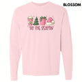 Pink Tis The Season Christmas Long Sleeve Comfort Colors T-Shirt Hoodie, Sweatshirt | ZylaModa.com