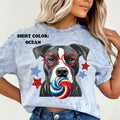Pitbull July 4th Dog Shirt ~ Unisex Apparel Relaxed Fit Printed In The USA Clothing Womenswear Casual Comfort Cotton Top...