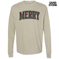 Plaid Merry Varsity Long Sleeve Comfort Colors T-Shirt 'NLB' Hoodie, Sweatshirt | ZylaModa.com