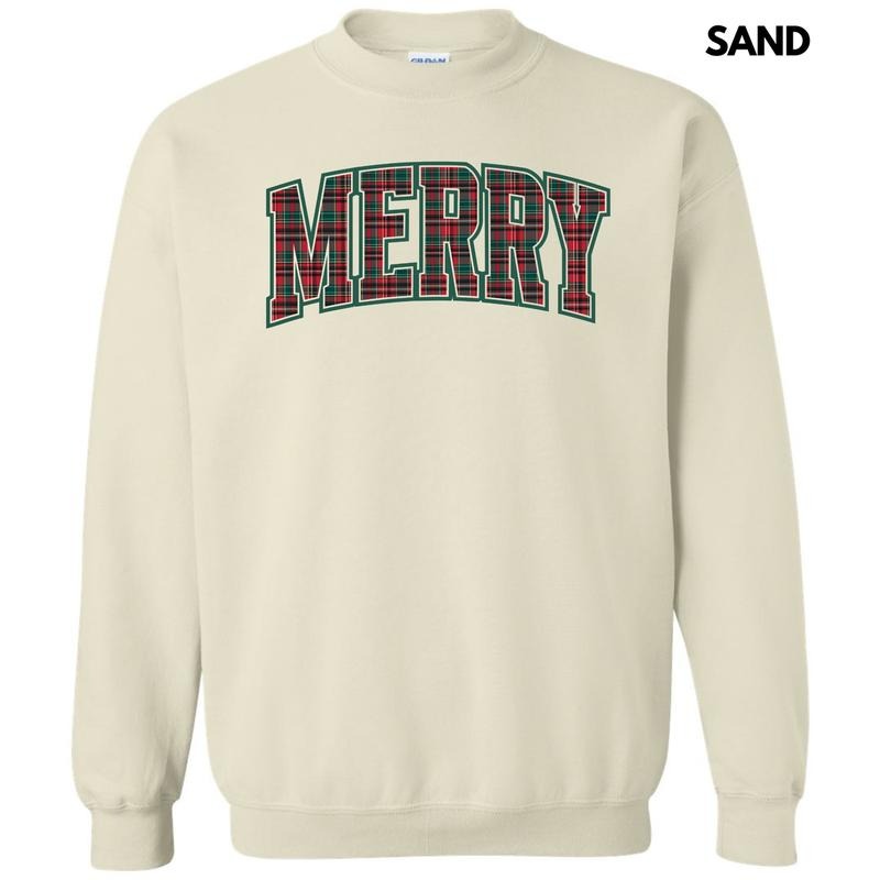 Plaid Merry Varsity Sweatshirt 'NLB' T-Shirts, Hoodie | ZylaModa.com