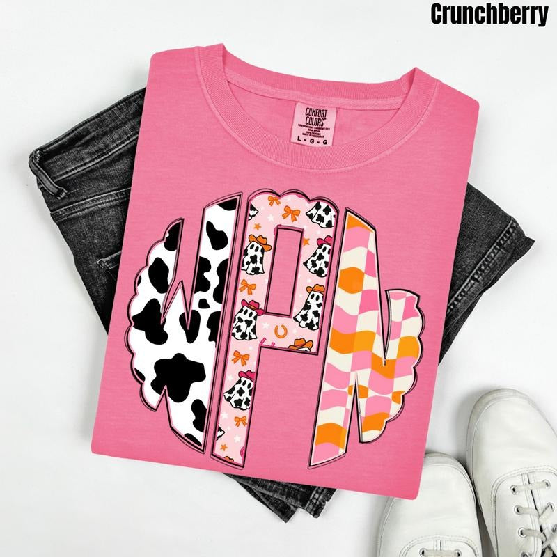 Plain Cowgirl Halloween Monogram Comfort Colors T-Shirt 'NLB' Hoodie, Sweatshirt | ZylaModa.com