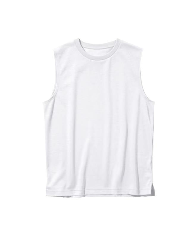 Plain Tank Top by Axism, Workout Menswear Activewear Sleeveless Tshirt Clothing Man Cotton Polyester Hoodie, Sweatshirt