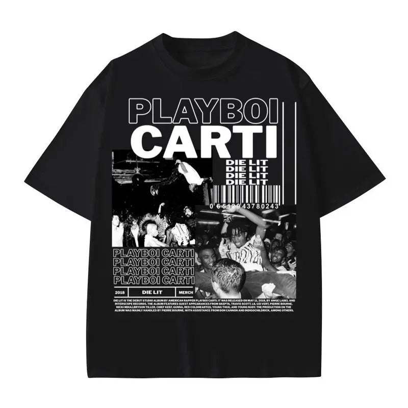 Playboi Carti Shirt, Vintage 90s style top clothing, Unisex graphic Streetwear shirts Hoodie, Sweatshirt | ZylaModa.com