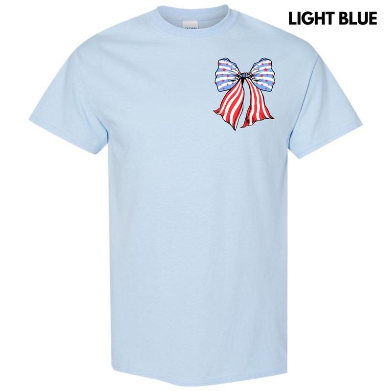 Pocket Size - Bow-tiful Stars & StripesGildan Short Sleeve T-Shirt 'NLB' Hoodie, Sweatshirt | ZylaModa.com