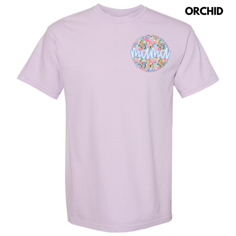 Pocket Size - Darling Flower Mama Comfort Colors T-Shirt 'NLB' Hoodie, Sweatshirt | ZylaModa.com